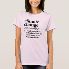 DEFINITIE KLIMAATVERANDERING T-SHIRT