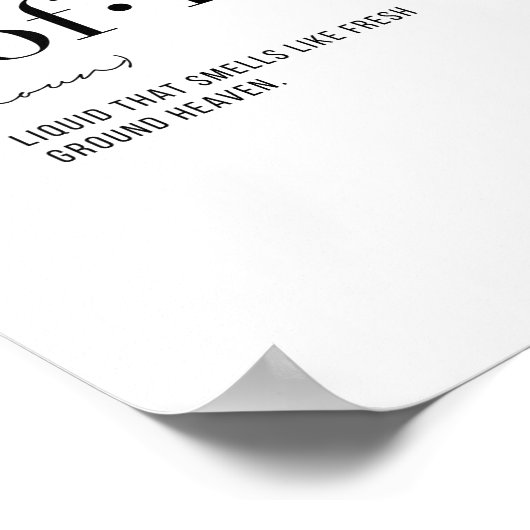 Definitie Koffie Poster (Hoek)