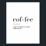 Definitie Koffie Poster<br><div class="desc">Definitie Koffie</div>