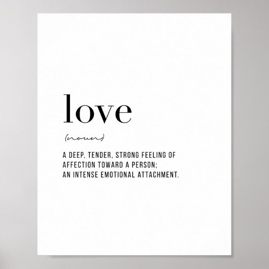 Definitie Love Poster (Voorkant)
