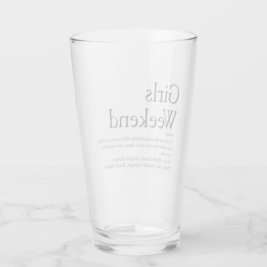 Definitie Meidenavond Persoonlijk Glas (Achterkant)