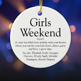 Definitie Meidenweekend Persoonlijk  Keramisch Ornament