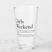 Definitie Meisjesweekend Persoonlijk Glas (Voorkant)