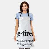 Definitie na pensionering Funny Retirement Exausun Schort (Gedragen)