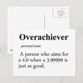 Definitie overtreffen briefkaart (Voorkant / Achterkant)