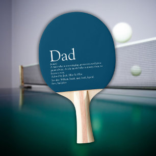 Definitie Papa Blauw Moderne Vaderdag Tafeltennisbatje