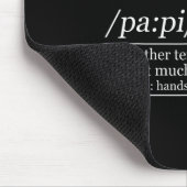 Definitie Papi Grappige Opa Vader Vaderdag Kerstmi Muismat (Hoek)