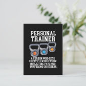 Definitie Persoonlijke Trainer Briefkaart (Staand voorkant)