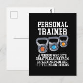Definitie Persoonlijke Trainer Briefkaart (Voorkant / Achterkant)