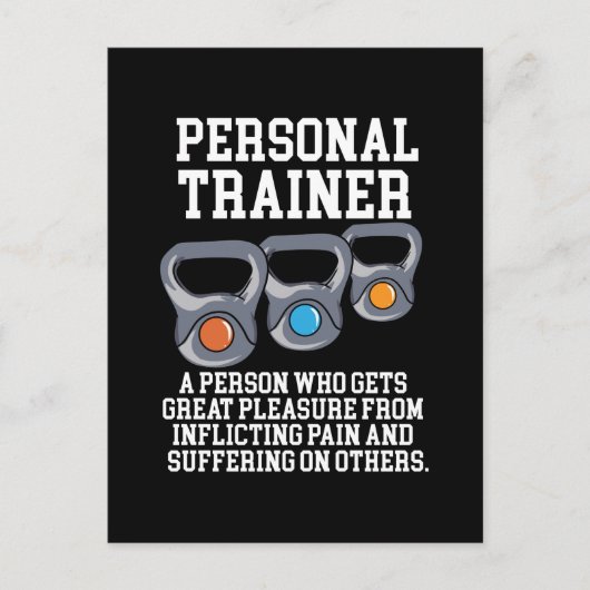 Definitie Persoonlijke Trainer Briefkaart (Voorkant)