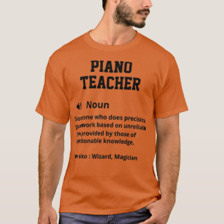 Definitie piano-leraar t-shirt