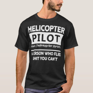 Definitie piloot helikopter t-shirt