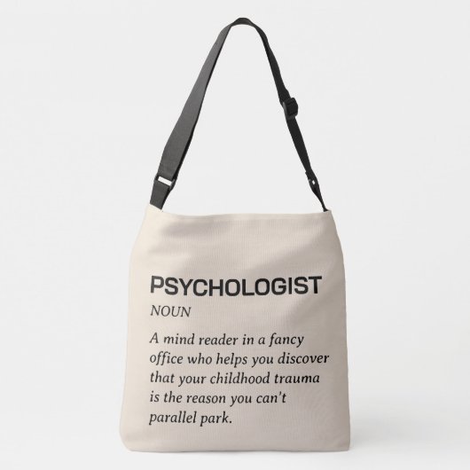 Definitie psycholoog crossbody tas (Achterkant)
