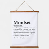 Definitie Quote Mindset Hangend Wandkleed (Voorkant)