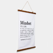 Definitie Quote Mindset Hangend Wandkleed (Gebogen)