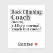 Definitie Rock Climming Coach Funny Geschenk voor  Sticker (Vel)