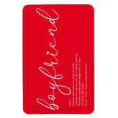 Definitie script liefde hart rode vriend magneet (Verticaal)