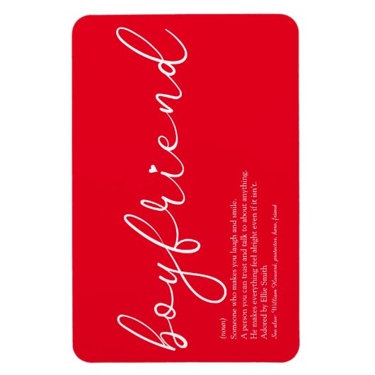 Definitie script liefde hart rode vriend magneet (Verticaal)