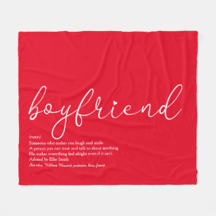 Definitie script voor vriend liefde hart rood fleece deken