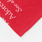 Definitie script voor vriend liefde hart rood fleece deken (Hoek)