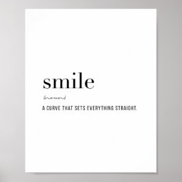 Definitie Smile Poster