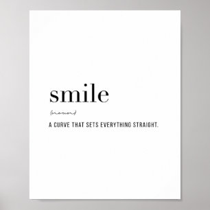Definitie Smile Poster