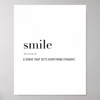 Definitie Smile Poster