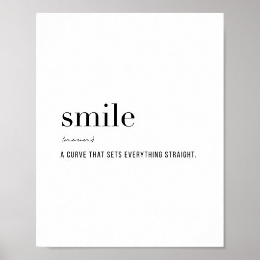 Definitie Smile Poster (Voorkant)