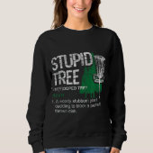 Definitie Stupid Tree Funny Disk Golf Player Gift Trui (Voorkant)