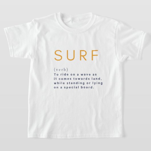 Definitie Surf Betekenis van de Kinderen van de Go T-shirt (Laagn)