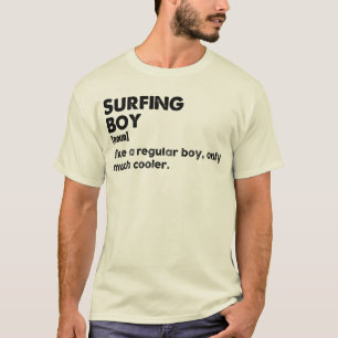 Definitie Surfende Jongen Funny Surf Sport Surfer T-shirt