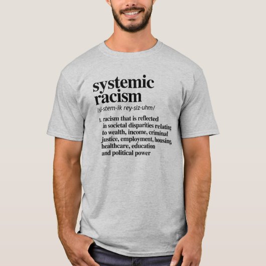 Definitie systeemracisme t-shirt (Voorkant)