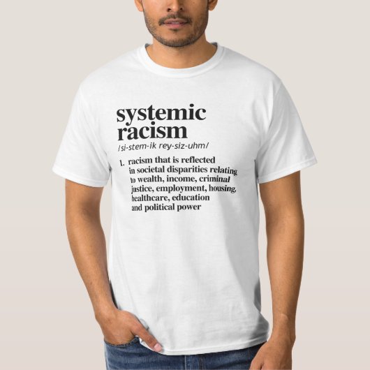 Definitie systeemracisme t-shirt (Voorkant)