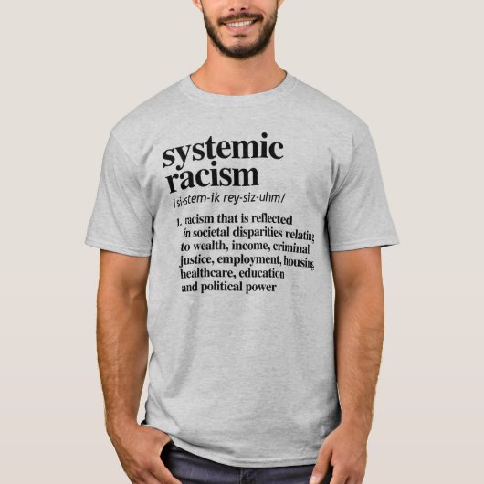 Definitie systeemracisme t-shirt (Voorkant)