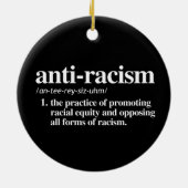 Definitie tegen racisme keramisch ornament (Achterkant)