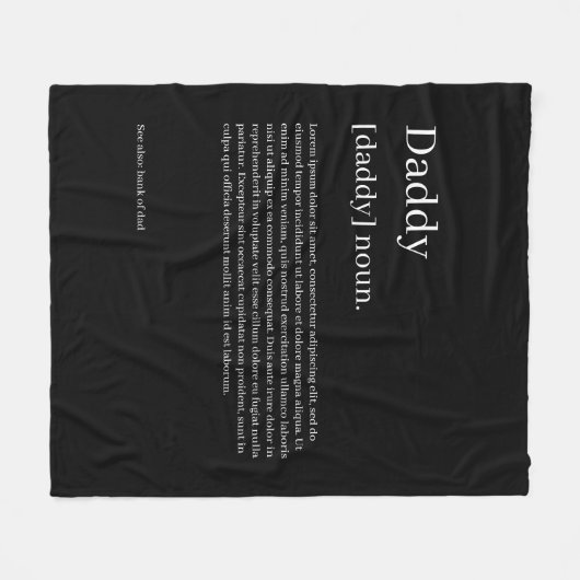 Definitie uw eigen, persoonlijk gepersonaliseerde  fleece deken (Voorkant (Horizontaal))