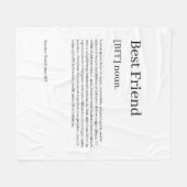 Definitie uw eigen, persoonlijk gepersonaliseerde  fleece deken (Voorkant (Horizontaal))
