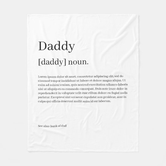 Definitie uw eigen, persoonlijk gepersonaliseerde  fleece deken (Voorkant)