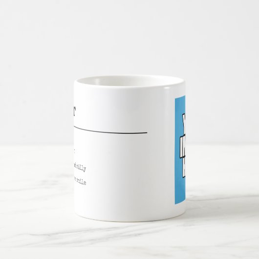 Definitie uw eigen, persoonlijk gepersonaliseerde  koffiemok (Center)