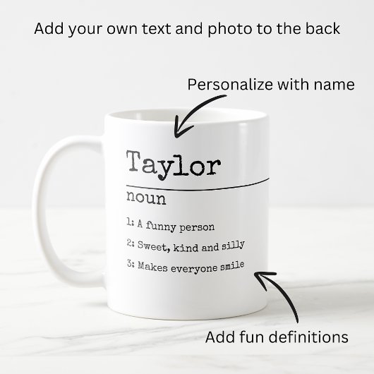 Definitie uw eigen, persoonlijk gepersonaliseerde  koffiemok