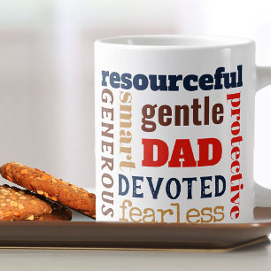 Definitie Vader Woordwolk Multi Kleur Typografie Grote Koffiekop