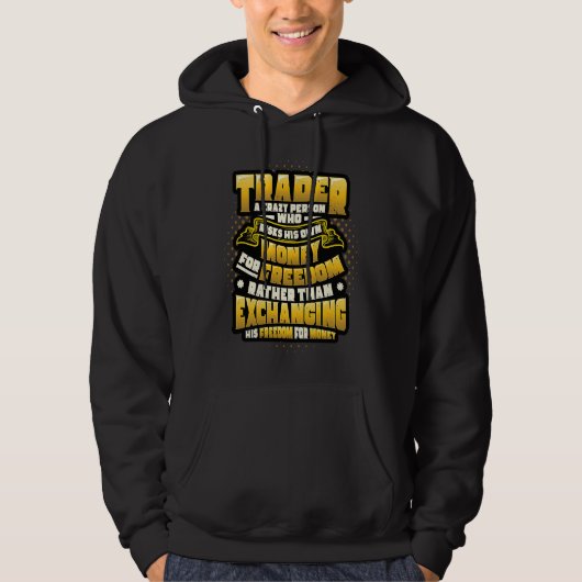 Definitie van aandelenmarkthandelaar hoodie (Voorkant)