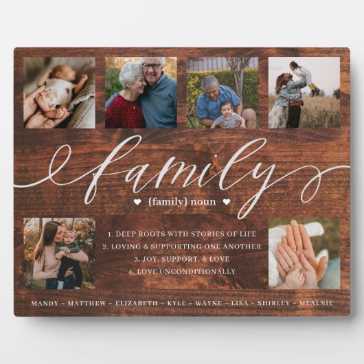 Definitie van aangepaste fotocollage in het archie fotoplaat (Voorkant)