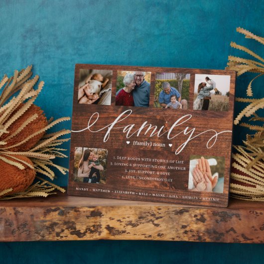 Definitie van aangepaste fotocollage in het archie fotoplaat (Zijkant)