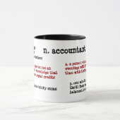 Definitie van accountant - alternatief en grappig mok (Midden)