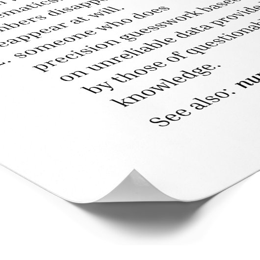 Definitie van accountant poster (Hoek)