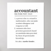 Definitie van accountant poster (Voorkant)