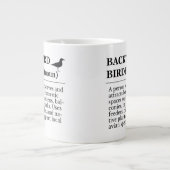 Definitie van achtertuin vogelaar - tuin vogelspot grote koffiekop (Voorkant)