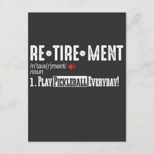 Definitie van afkoopactie met Pickleball Player Briefkaart