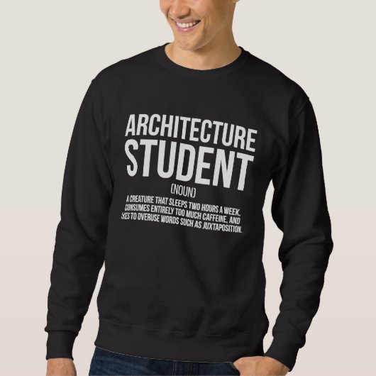 Definitie van architectuurstudent toekomstige arch trui (Voorkant)